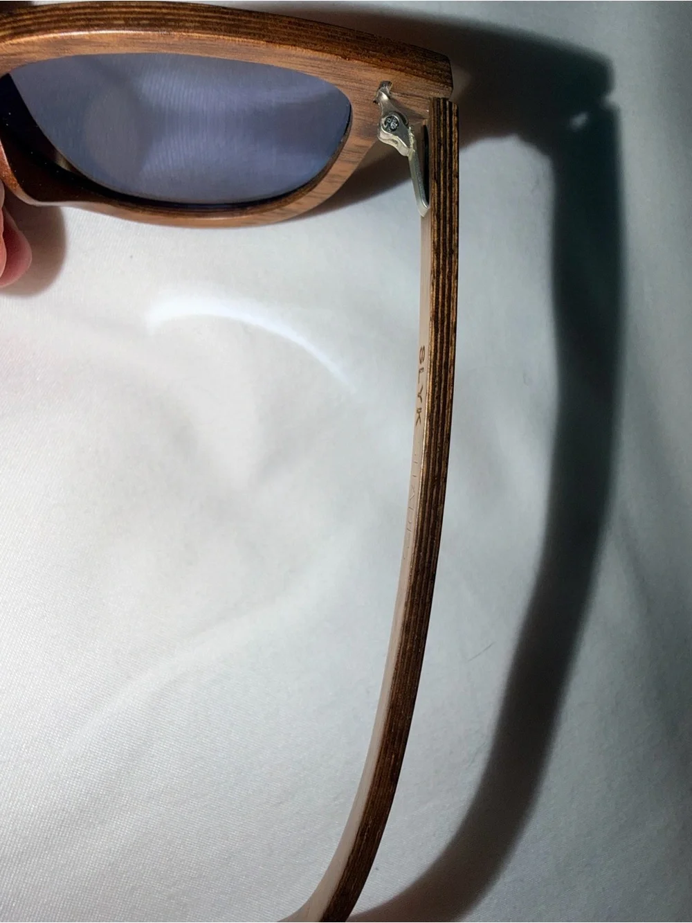 SLYK • Beachcomber • Abalone and Black Walnut Sunglasses • Lens color Smoke